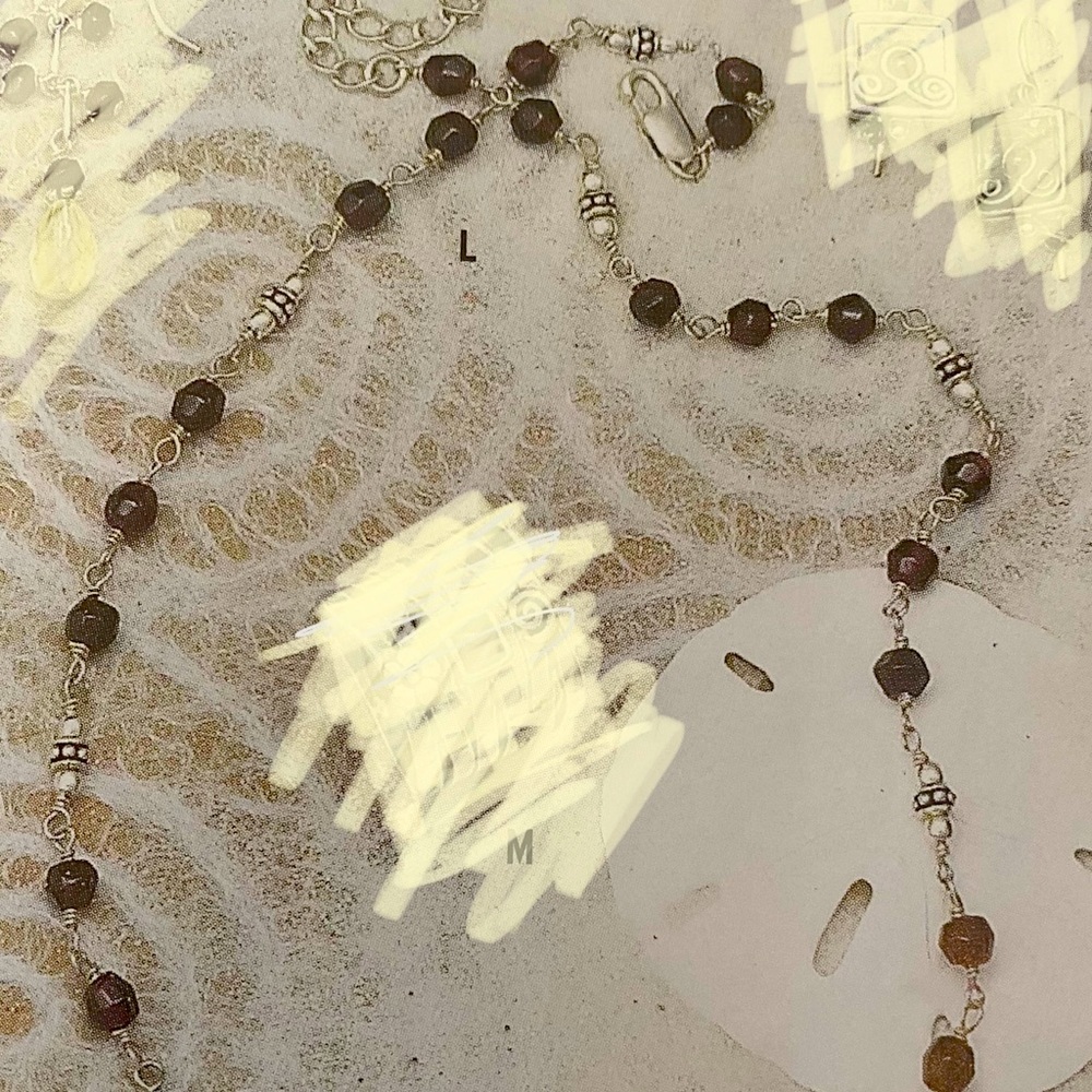 SILPADA.925 and Garnet Beaded Necklace